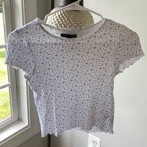 American Eagle Floral Crop top Size XS